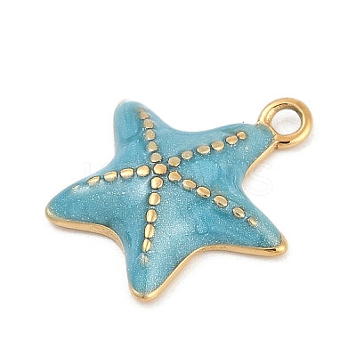 304 Stainless Steel Enamel Pendants STAS-I325-062G-02-1