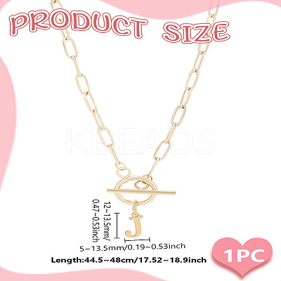 304 Stainless Steel Letter Pendant Necklaces NJEW-LP0001-52J-G-1
