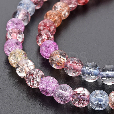 Crackle Glass Beads Strands GLAA-S192-B-007B-1