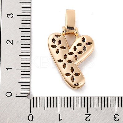 Brass Micro Pave Cubic Zirconia Pendants KK-C076-29Y-G02-1