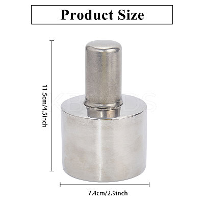 Stainless Steel Screw Thickened Alcohol Lamp Burners AJEW-WH0518-21P-1