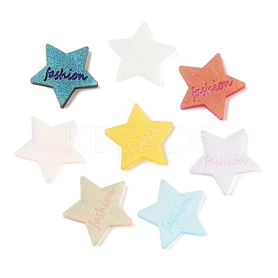 Translucent Resin Cabochons CRES-Z001-15-1