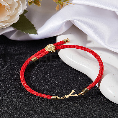 1Pc Adjustable Nylon Cord Slider Bracelets for Women BJEW-LP0001-32Y-02-1