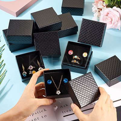 Rhombus Textured Cardboard Gift Storage Boxes CON-TAC0010-03B-06-1