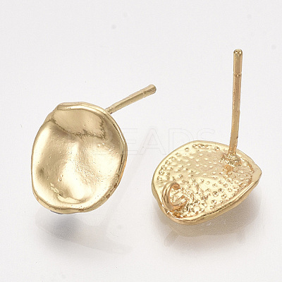 Brass Stud Earring Findings KK-S348-414-1
