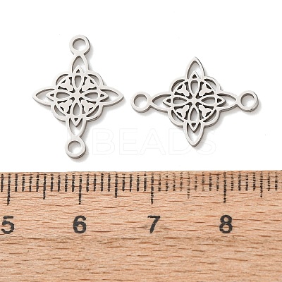 304 Stainless Steel Viking Knot Links Connector Charms STAS-A141-03P-1