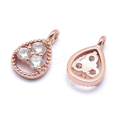 Brass Charms ZIRC-J040-34RG-01-NR-1