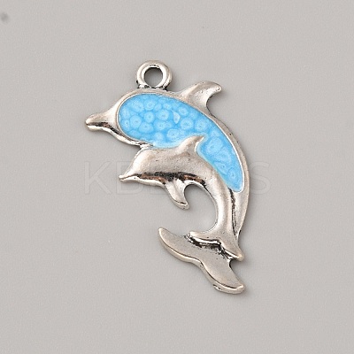 Ocean Theme Alloy Enamel Pendants LS-ENAM-CJC0022-14A-AS-1