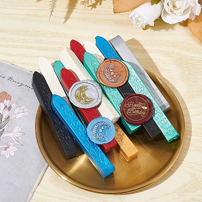 Wax Seal Stamp Set AJEW-WH0517-043-1