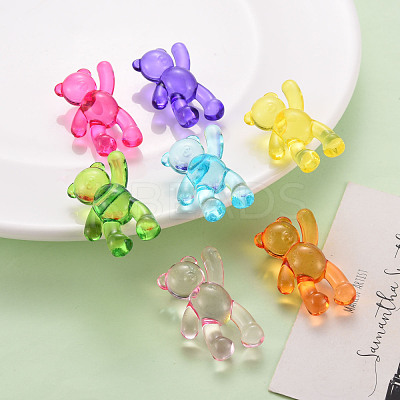 Transparent Acrylic Beads X-MACR-S373-01B-1