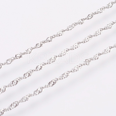 Tarnish Resistant 304 Stainless Steel Singapore Chains CHS-F003-01P-A-1