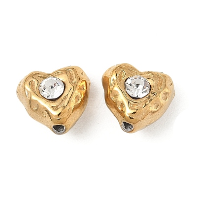 304 Stainless Steel Crystal Rhinestone Beads STAS-U050-01E-G-1