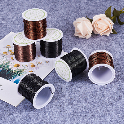 Round Copper Beading Wire for Jewelry Making YS-TAC0004-0.8mm-05-1