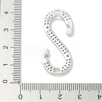 Rack Plating Brass Micro Pave Cubic Zirconia Pendants KK-L224-067P-1