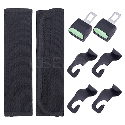 8Pcs 3 Style ABS Car Seatbelt Plug AJEW-FH0001-84-1