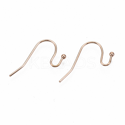 304 Stainless Steel Earring Hooks STAS-S111-005RG-NR-1