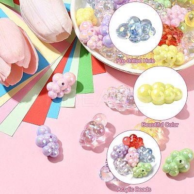 50Pcs Acrylic Beads OACR-CJ0002-12-1