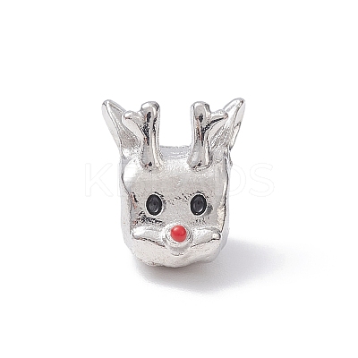Christmas Theme Alloy Enamel European Beads LS-MPDL-Q213-03P-1