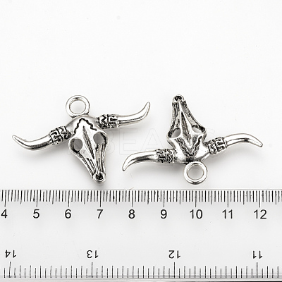 Tibetan Style Alloy Pendants TIBEP-Q078-10AS-NR-1