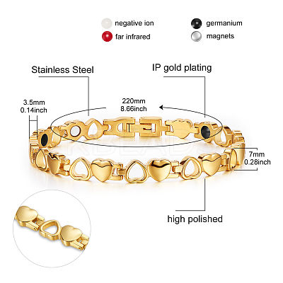 304 Stainless Steel Watch Band Bracelets JB656B-1