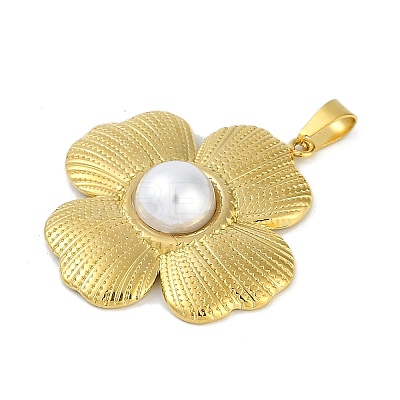 ABS Plastic Imitation Pearl Pendants STAS-H224-03G-1