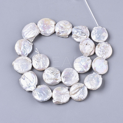 Natural Baroque Pearl Keshi Pearl Beads Strands PEAR-S016-006-1