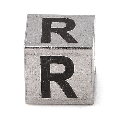 Tarnish Resistant 201 Stainless Steel European Beads STAS-M058-01R-P-1