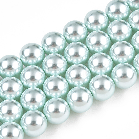 Glass Pearl Beads Strands HY-G002-01F-12-1