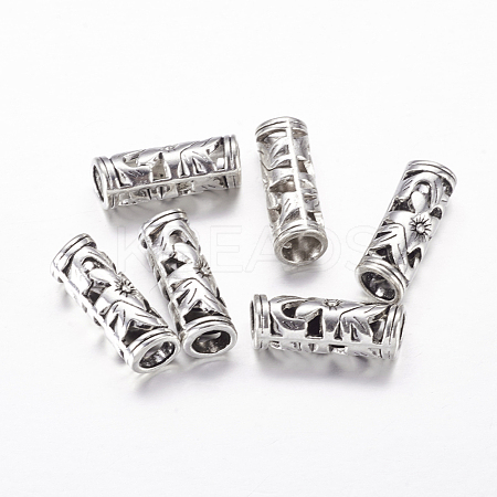 Tibetan Style Hollow Tube Beads LF10482Y-1