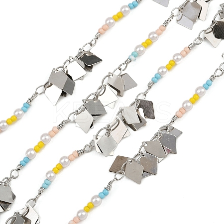 Brass Rhombus Link Chains CHC-H115-29P-1