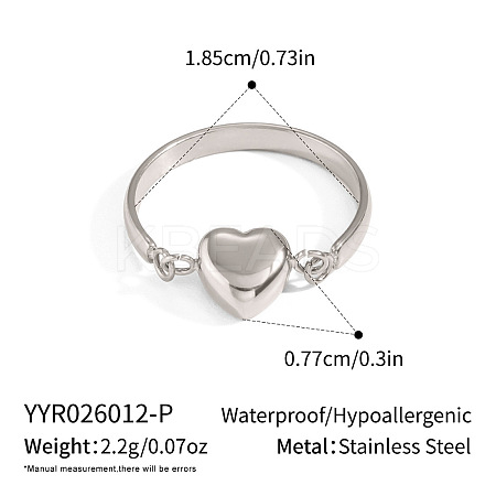 304 Stainless Steel Finger Rings for Women IM3958-3-1