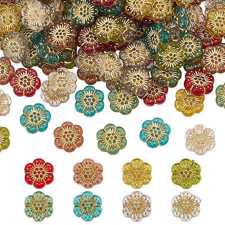 160Pcs 8 Colors Transparent Acrylic Beads TACR-ME0001-04-1