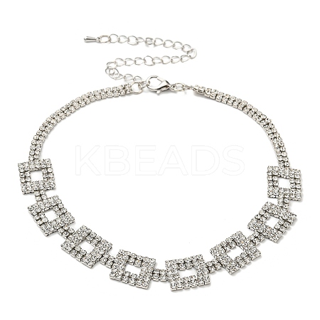 Crystal Rhinestone Choker Necklaces LS-NJEW-L176-04P-1