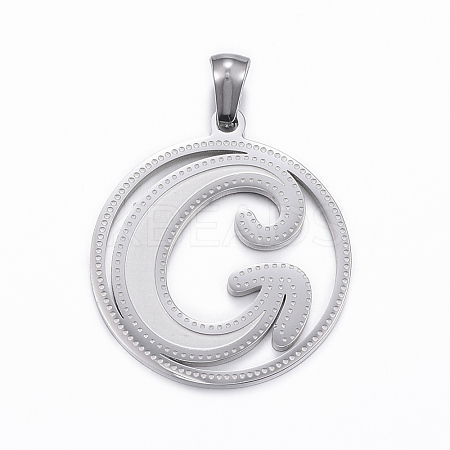 Non-Tarnish 304 Stainless Steel Pendants STAS-K162-049P-1