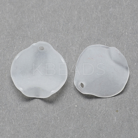 Transparent Acrylic Pendants FACR-R015-15x15mm-10-1