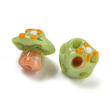 Handmade Bumpy Lampwork Beads LAMP-S067-01E-1