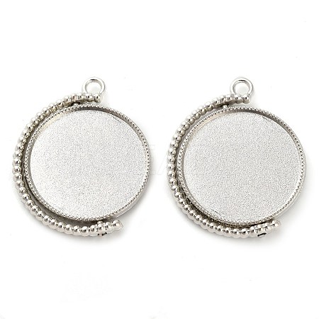 Zinc Alloy Pendant Cabochon Settings X-FIND-NH0001-13B-P-1