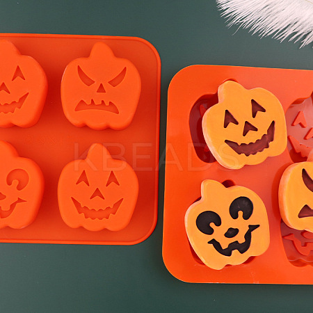Halloween Theme Pumpkin Cake Decoration Food Grade Silicone Molds LS-DIY-E067-01-1