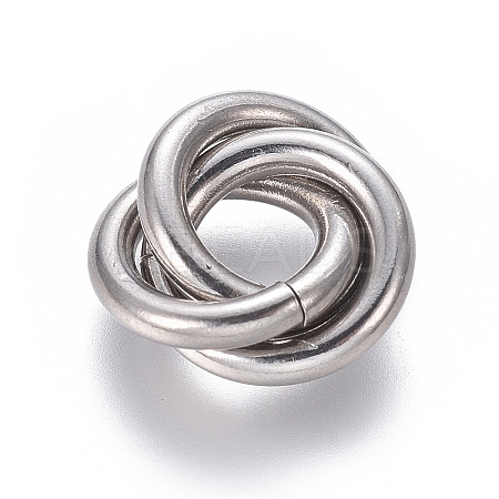 Tarnish Resistant 304 Stainless Steel Linking Rings LS-STAS-L239-01E-P-1