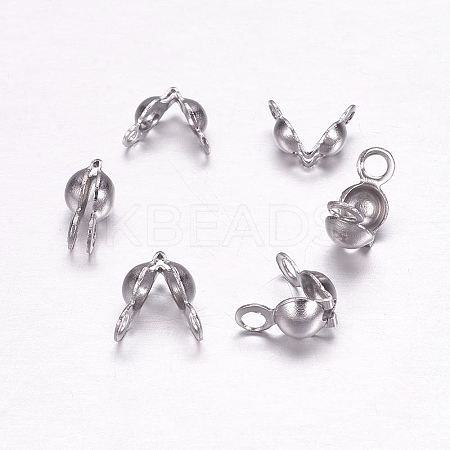 Tarnish Resistant 304 Stainless Steel Bead Tips LS-X-STAS-F117-44P-1