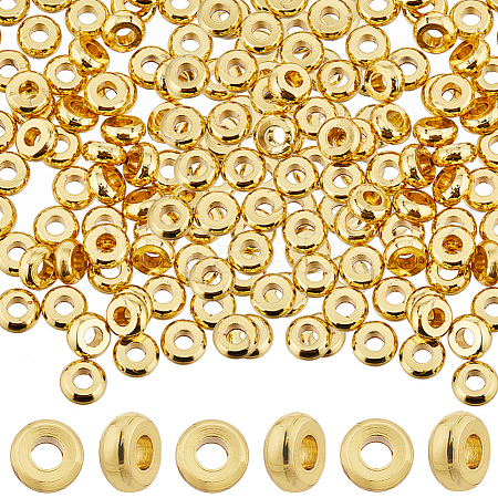 SUNNYCLUE 200Pcs Brass Spacer Beads KK-SC0004-05-1