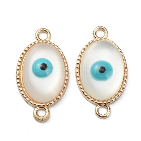 Cat Eye Enamel Connector Charms FIND-TAC0017-06A-LG-1