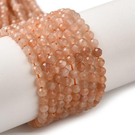 Natural Peach Moonstone Beads Strands G-F619-19A-3mm-1