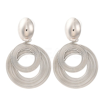 Silver Needle Silver Earrings Fashion Metal Earrings Simple Design Earrings TV7290-2-1