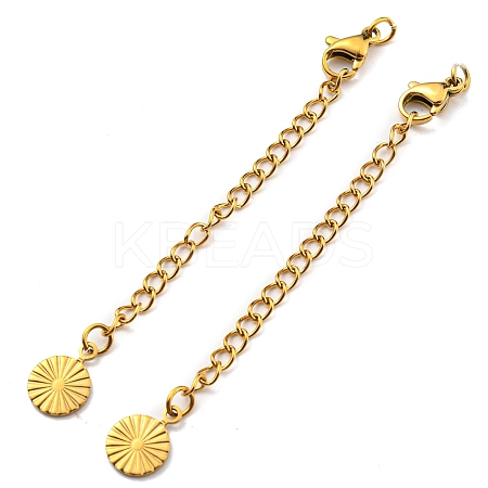 304 Stainless Steel Curb Chain Extender X-STAS-G310-05G-1
