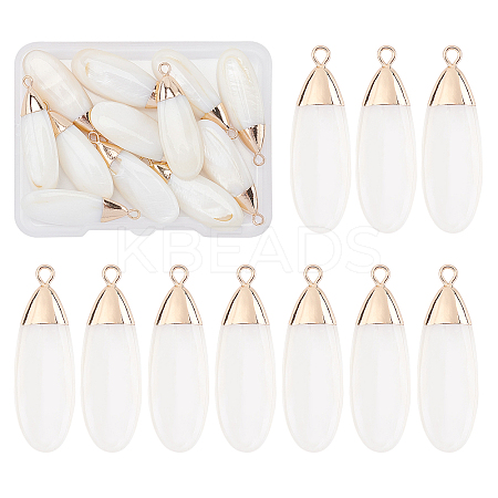 Natural Freshwater Shell Pendants SHEL-BC0001-002-1