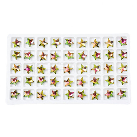Glass Rhinestone Cabochons MRMJ-N029-04A-09-1