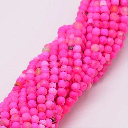 Natural Fire Crackle Agate Beads Strands G-G882-4mm-B04-5-1