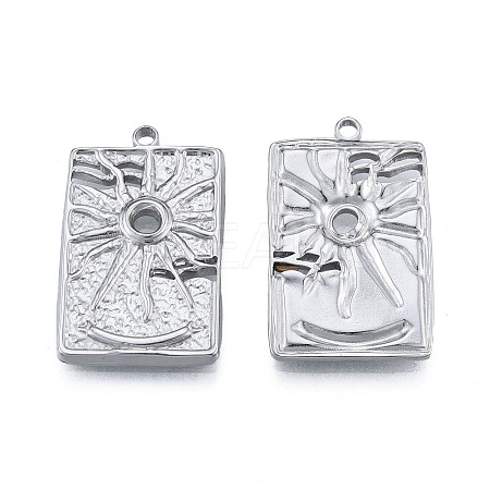 Non-Tarnish 304 Stainless Steel Pendants LS-STAS-N098-212P-1