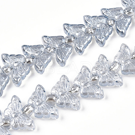 Electroplate Glass Beads Strands EGLA-N012-04I-1